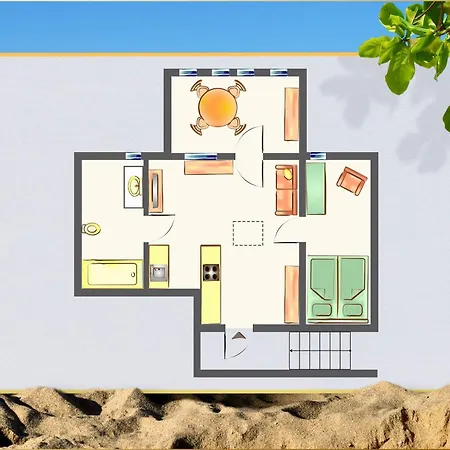 Ahlbeck Remise Ystad 2 公寓 *